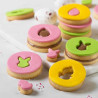 Tagliapasta pasqua mix and match da Decora set 4 cutter in plastica abbina ed unisci per biscotti occhi di bue a tema Tagliapasta pasqua mix and match da Decora set 4 cutter in plastica abbina ed unisci per biscotti occhi di bue a tema