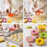 Tagliapasta pasqua mix and match da Decora set 4 cutter in plastica abbina ed unisci per biscotti occhi di bue a tema Tagliapasta pasqua mix and match da Decora set 4 cutter in plastica abbina ed unisci per biscotti occhi di bue a tema