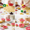 Tagliapasta natale mix and match da Decora: set 4 cutter in plastica abbina ed unisci per biscotti occhi di bue a tema
