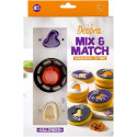 Tagliapasta Halloween Mix & Match Decora – Set 4 Cutter in Plastica per Biscotti Occhi di Bue