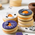 Tagliapasta Halloween mix and match da Decora set 4 cutter in plastica abbina ed unisci per biscotti occhi di bue a tema