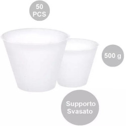 Supporti Svasati per Uova di Pasqua Fazzoletto (500g) – Base in Plastica di Alta Qualità (50 Pz)
