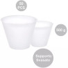 50 Supporti svasati per uova di Pasqua da 500 g, di 128 mm x 71 mm h 104 mm in plastica trasparente 50 Supporti svasati per uova di Pasqua da 500 g, di 128 mm x 71 mm h 104 mm in plastica trasparente