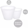 50 Supporti svasati per uova di pasqua fazzoletto da 500 g, di 128 mm x 71 mm h 104 mm in plastica trasparente