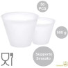 50 Supporti svasati per uova di pasqua fazzoletto da 500 g, di 128 mm x 71 mm h 104 mm in plastica trasparente 50 Supporti svasati per uova di pasqua fazzoletto da 500 g, di 128 mm x 71 mm h 104 mm in plastica trasparente