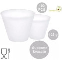 100 Supporti svasati per uova di pasqua fazzoletto da 125 g, di 67 mm x 40 mm h 58 mm