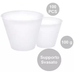 Supporti Svasati per Uova di Pasqua Fazzoletto (100g) – Base in Plastica di Alta Qualità (100 Pz)