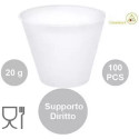 100 Supporti diritti per ovetti di pasqua fazzoletto da 20 g, tipo ovetti Kinder sorpresa