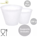 50 Supporti svasati per uova di pasqua fazzoletto da 250 g, semitrasparente