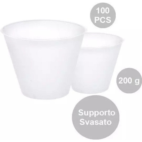 100 Supporti svasati per uova di pasqua fazzoletto da 250 g, di 84 mm x 58 mm h 72 mm