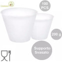100 Supporti svasati per uova di pasqua fazzoletto da 250 g, di 84 mm x 58 mm h 72 mm