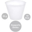 10 Supporti dritti per ovetti di pasqua a fazzoletto da 20 g, tipo ovetti Kinder Sorpresa