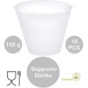 10 Supporti diritti per ovetti di pasqua fazzoletto da 150 g, in plastica trasparente, misura 80 mm x 47 mm h 61 mm 10 Supporti diritti per ovetti di pasqua fazzoletto da 150 g, in plastica trasparente, misura 80 mm x 47 mm h 61 mm