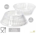 10 Supporti per uovo di pasqua, stagnolate e decorate, da 250 g, di colore cristallino