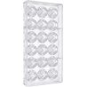 Bocciolo cuneese da 12 g: stampo in policarbonato per 18 cioccolatini di ø32xh1,8 mm Bocciolo cuneese da 12 g: stampo in policarbonato per 18 cioccolatini di ø32xh1,8 mm