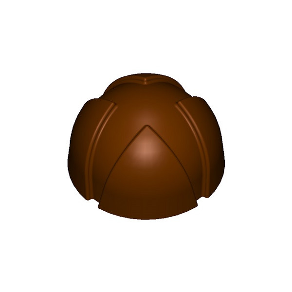 Bocciolo cuneese da 12 g: stampo in policarbonato per 18 cioccolatini di ø32xh1,8 mm