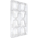 Stampo campanelle 50 g: stampo cioccolato in policarbonato per campanella di diametro 8 cm ed altezza 8 cm