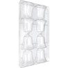 Stampo campanelle 50 g: stampo cioccolato in policarbonato per campanella di diametro 8 cm ed altezza 8 cm