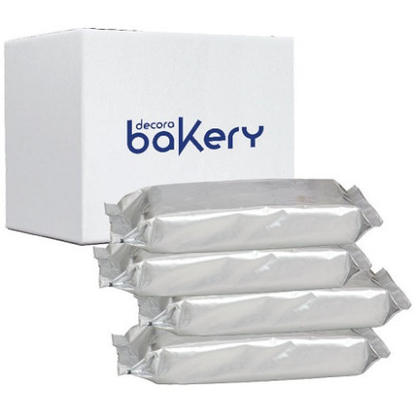 5 Kg di pasta di zucchero bianca Decora in 4 panetti salva freschezza da 1,250 kg