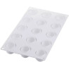 Stampo mela, ciliegia e pesca da 30 ml in silicone bianco da Silikomart Stampo mela, ciliegia e pesca da 30 ml in silicone bianco da Silikomart