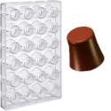 Stampo cioccolato bicchierino basso da 22 g di diametro 32 mm ed altezza 30 mm, in policarbonato