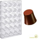 Stampo cioccolato bicchierino basso da 22 g di diametro 32 mm ed altezza 30 mm, in policarbonato