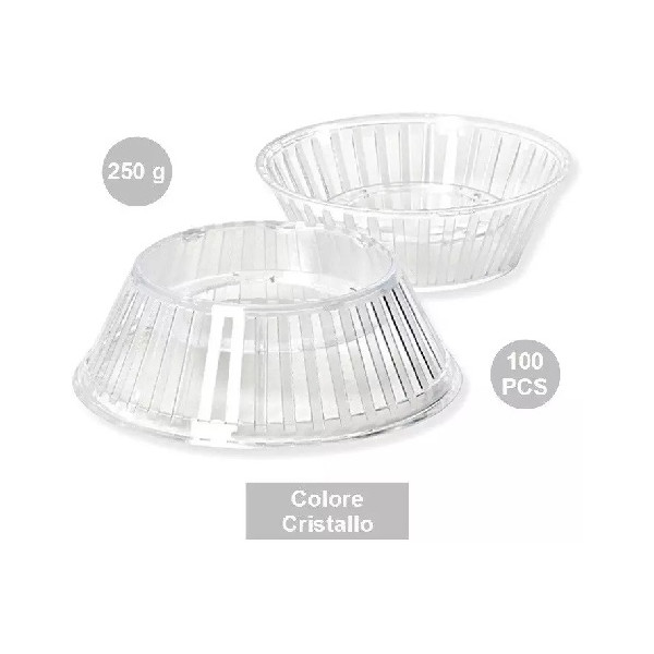 100 Supporti Crystal per uova di Pasqua stagnolate e decorate da 250 g, colore cristallino