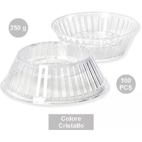 100 Supporti Crystal per uova di Pasqua stagnolate e decorate da 250 g, colore cristallino