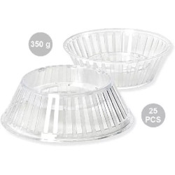 25 Supporti Crystal per uova di Pasqua stagnolate e decorate da 350 g, colore cristallino