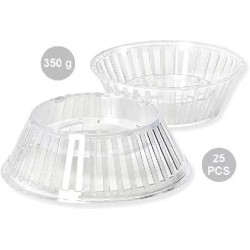 Supporti Crystal Trasparenti per Uova di Pasqua Stagnolate e Decorate (350g) – Base in Plastica di Alta Qualità (25 Pz)
