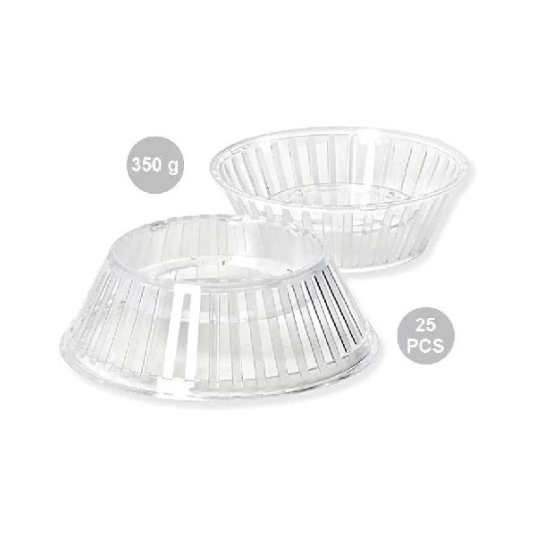 25 Supporti Crystal per uova di Pasqua stagnolate e decorate da 350 g, colore cristallino