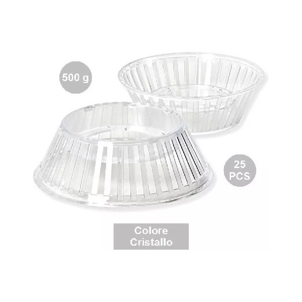25 Supporti Crystal per uova di Pasqua stagnolate e decorate da 500 g, colore cristallino
