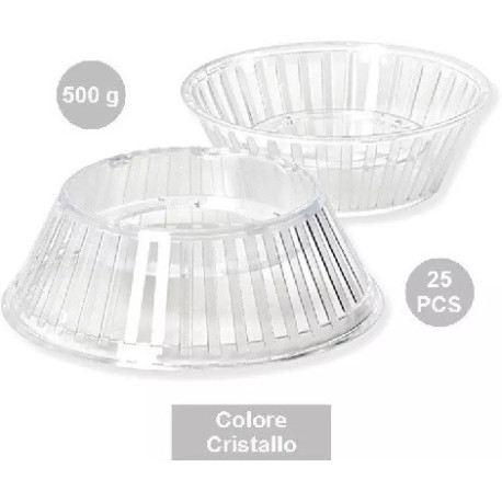 25 Supporti Crystal per uova di Pasqua stagnolate e decorate da 500 g, colore cristallino
