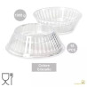 15 Supporti per uovo di Pasqua stagnolate e decorate da 1 Kg, a forma barchetta colore trasparente effetto cristallino 15 Supporti per uovo di Pasqua stagnolate e decorate da 1 Kg, a forma barchetta colore trasparente effetto cristallino