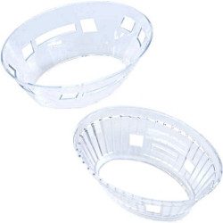 Set di 5 supporti ovali lisci e trasparenti per uova di pasqua stagnolate e decorate da 350 o 500 g