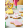 Tagliapasta fantasie di pasqua Decora set 5 cutter in metallo colorato Tagliapasta fantasie di pasqua Decora set 5 cutter in metallo colorato
