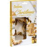 Tagliapasta fantasie del Natale Decora: set 5 cutter in metallo dorato
