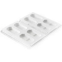 Crock Silikomart: stampo silicone per gelati tipo MaxiBon su vassoio