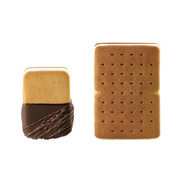 Mini o Mono Double Silikomart stampo silicone gelati tipo cucciolone o doppio biscotto su vassoio