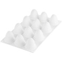 Egg 30 Silikomart: stampo in silicone 12 mini uova 3D da 30 ml di ø34 h 47 mm