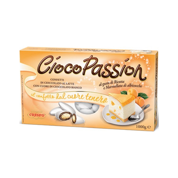 Ciocopassion ricotta e marmellata albicocche confetti bianchi Crispo 1 Kg