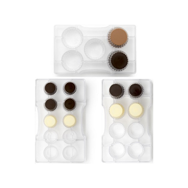 25 o 40 mm stampo pirottini di cioccolato in policarbonato Decora