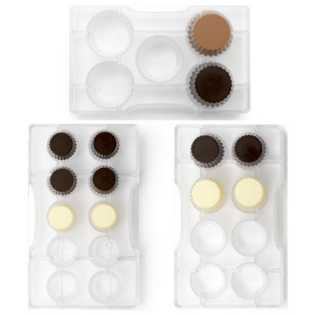 25 o 40 mm stampo pirottini di cioccolato in policarbonato Decora