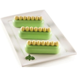Kit Chic Éclair Silikomart: stampo in silicone sfere set 2 stampi per semifreddi 13x3,8xh4,6 cm