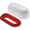 Mr Pillow Silikomart: stampo in silicone, da 1000 ml , 217x94 h 70 mm con cutter per torta a pillola Mr Pillow Silikomart: stampo in silicone, da 1000 ml , 217x94 h 70 mm con cutter per torta a pillola