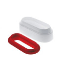 Jr. Pillow Silikomart: stampo in silicone, da 600 ml , 190x73xh60 mm con cutter per torta a pillola