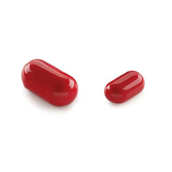 30 o 80 ml Pillow Silikomart: stampo in silicone bianco con cutter per monoporzioni a pillola