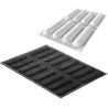 Kit Eclair Silikomart: stampo silicone eclair top con stampo airplus 11 per basi choux Kit Eclair Silikomart: stampo silicone eclair top con stampo airplus 11 per basi choux