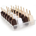 Espogel Down trasparente Silikomart vassoio espositore per gelati biscotti e su stecco 235x360xh48 mm