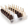 Espogel Down trasparente Silikomart vassoio espositore per gelati biscotti e su stecco 235x360xh48 mm Espogel Down trasparente Silikomart vassoio espositore per gelati biscotti e su stecco 235x360xh48 mm